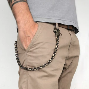 Geldbörse Kette | Hosenkette Biker | Schlüsselkette mit Karabiner | Portemonnaie - Picture 1 of 13