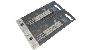 6 Parker Quink Flow Minen schwarze Tinte MEDIUM FRANKREICH NEU - Bild 1 von 2