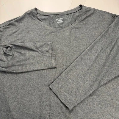Athleta Uptempo Top Long Sleeve Gray Heathered Athletic Workout Shirt Womens 3X - Image 1 of 4