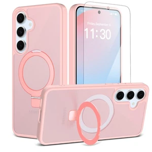 For Samsung S25 Ultra S25 FE S25 Shockproof Matte Magnetic Case+Screen Protector - Foto 1 di 17