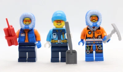 3) Arctic Explorer Lot Male Female 60036 6003 60062 60035 City LEGO® Minifigure - Image 1 of 4