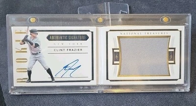 2018 Panini National Treasures /99 Clint Frazier #RSB-CF Auto RC New York Yankee - Image 1 of 2