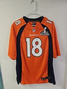 Peyton Manning #18 Denver Broncos Nike Trikot M Super Bowl XLVIII NFL Orange - Bild 1 von 10
