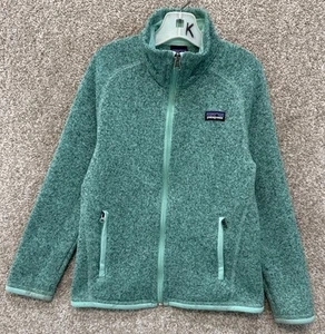 Patagonia Girls Green Better Sweater Jacket Full Zip Fleece Size Small 7-8 65460 - Picture 1 of 14