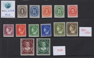 WC1_32508 NIEDERLÄNDISCHE KOLONIEN: CURACAO. Buntes Lot Briefmarken 1941-1948. MLH - Bild 1 von 1