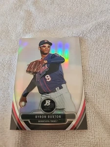 2013 Bowman Platinum Chrome Prospects Refractors #BPCP19 Byron Buxton Twins - Picture 1 of 2