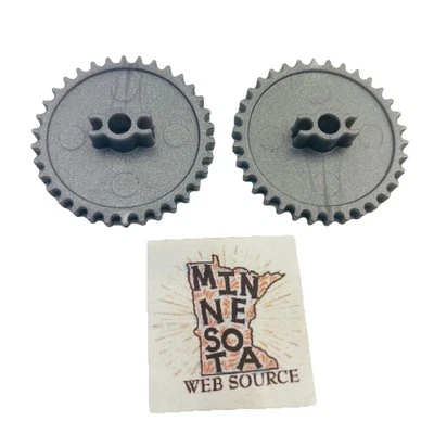 2 Knex Gray Gears 1-1/4" Small Hole Silver Micro K'nex Rare Specialty Part - Image 1 of 3