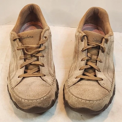 Zapatillas deportivas Skechers Bikers Curbed para mujer 9 marrón gamuza ajuste relajado espuma viscoelástica   Foto 1 de 4