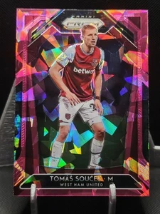 2020-21 Panini Prizm Premier League Pink Ice Tomas Soucek #185 - Picture 1 of 2