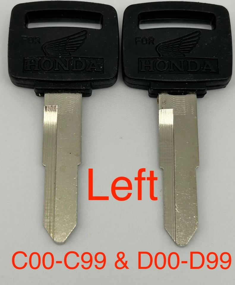 2 Key Blanks Honda Sabre 750 Shadow VT750 VT1100 VT 750 1100 Stateline VT1300CR  - Image 1 of 3