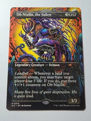 Ob Nixilis, the Fallen, NON-FOIL - Secret Lair Encyclopedia of Magic A-Z MTG - Image 1 of 2