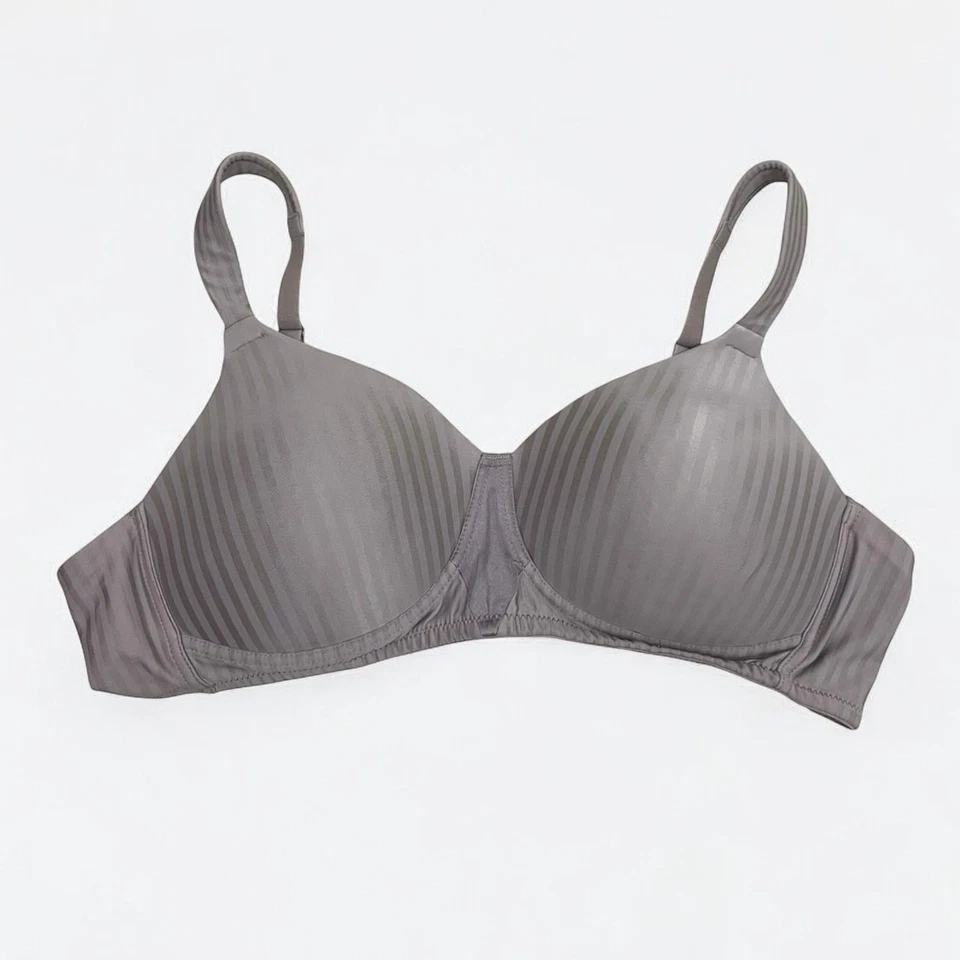 Sujetador acolchado a rayas púrpura Playtex  Foto 1 de 4