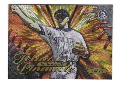 1997 PINNACLE TEAM PINNACLE ALEX RODRIGUEZ/CHIPPER JONES BASEBALL CARD (NM-MT) - Image 1 of 2