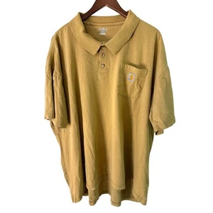 Carhartt Workwear Polo Shirt Pocket Short Sleeve Casual Top 2XL - Picture 1 of 7