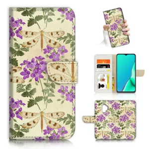 ( For Samsung S9+ / S9 Plus ) Flip Case Cover AJ24296 Flower Dragonfly - Picture 1 of 8