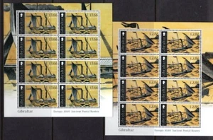 Gibraltar 2020 europa cept boats , ships , art mini sheet MNH 36 GBP face value - Picture 1 of 1