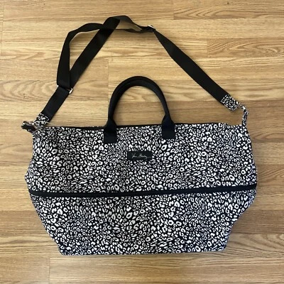 Bolso de Lona Vera Bradley Camocat Estampado Animal Negro Algodón Acolchado Foto 1 de 3