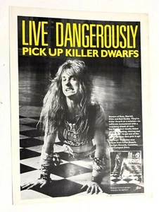 KILLER DWARFS / RUSS DWARF 1988 BIG DEAL LP / ALBUM MAGAZINE PRINT ADVERTISEMENT - Picture 1 of 2