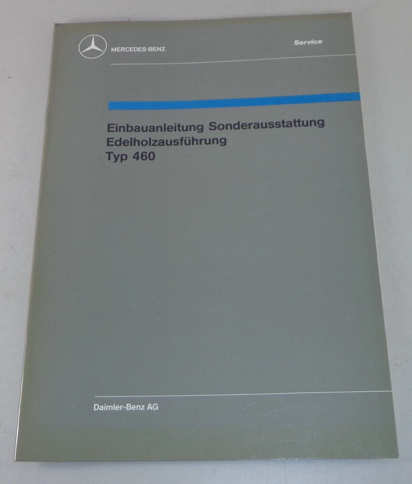 Manuale Di Officina Introduzione Mercedes Benz G-Modello W460 Del 10/1988 - Immagine 1 di 1
