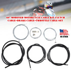 Us Clutch Brake Throttle Cable Kit For Motorcycle Bike Repair Abs+Aluminum Alloy