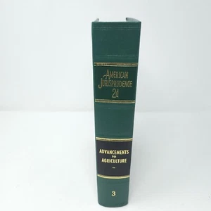 American Jurisprudence 2d State and Federal Vol 3 ADVANCEMENTS AGRICULTURE 1986 - Picture 1 of 8