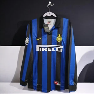 FC INTER DE MILAN 98/99 HOME - JERSEY RETRO - SOCCER - XL (USA-LARGE) - Picture 1 of 8