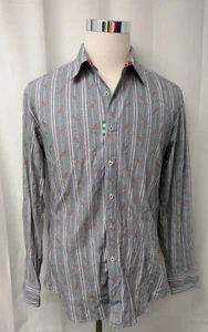 Robert Graham Striped The Freshly Laundered Shirt L/S Dress Shirt Large L - Picture 1 of 6