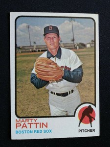 1973 Topps Baseball Card # 415 Marty Pattin - Boston Red Sox
