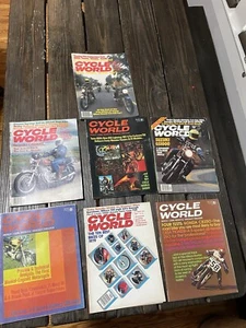 Cycle World Magazine Lot Of 7 Magazines 1970’s - Picture 1 of 6