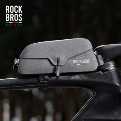 【CAMINO AL CIELO】ROCKBROS Bolsa de tubo superior para bicicleta Bolsa de marco impermeable Cierre magnético Foto 1 de 4