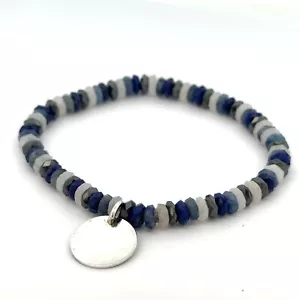 Thomas Sabo Love Bridge Disc Colour Stone Bracelet LBA0023-829-7 Size 15.5 NWOT - Picture 1 of 1