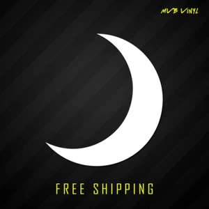 Crescent Moon Vinyl Decal Sticker | Half Moon Universe Space Night - Picture 1 of 3