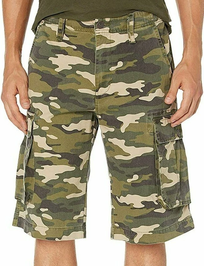 True Religion Mens BRAND Jeans Camo Utility Cargo Shorts 104821 Size 32