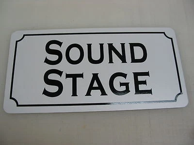 SOUND STAGE Metal Sign 4 Community Play House Theater Drama Class - Image 1 of 3