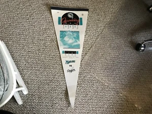 MLB Opening Day Vintage 1993 INAUGURAL GAME Marlins vs Dodgers Baseball Wimpel - Bild 1 von 4