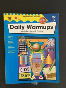Daily Warmups Math Problems & Puzzles Grade 8 New Workbook - Foto 1 di 7