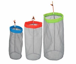 Stuff Sack Set Of 3 Lightweight Nylon Mesh Drawstring Storage Bag For Travelling - Picture 1 of 9