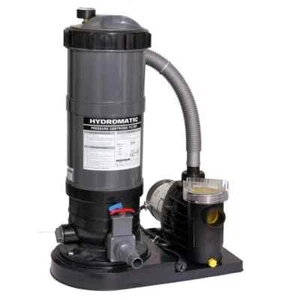 NEW Blue Wave Hydromatic 120 SF Cartridge Filter System W/ 1.5 HP Pump - Picture 1 of 5