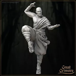 Exiled Monk B | Great Grimoire | RPG D&D Wargaming 3D Printed Miniature - Bild 1 von 1