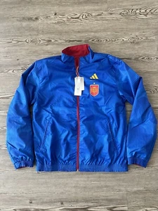 Adidas Women's SPAIN National Team Reversible ANTHEM JACKET HE8904 Size M NWT - Picture 1 of 5
