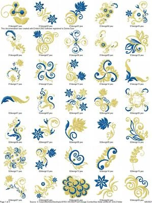 572 QUILTING DESIGNS QUILT BLOCKS Embroidery Machine Design Pattern PES USB - Image 1 of 4