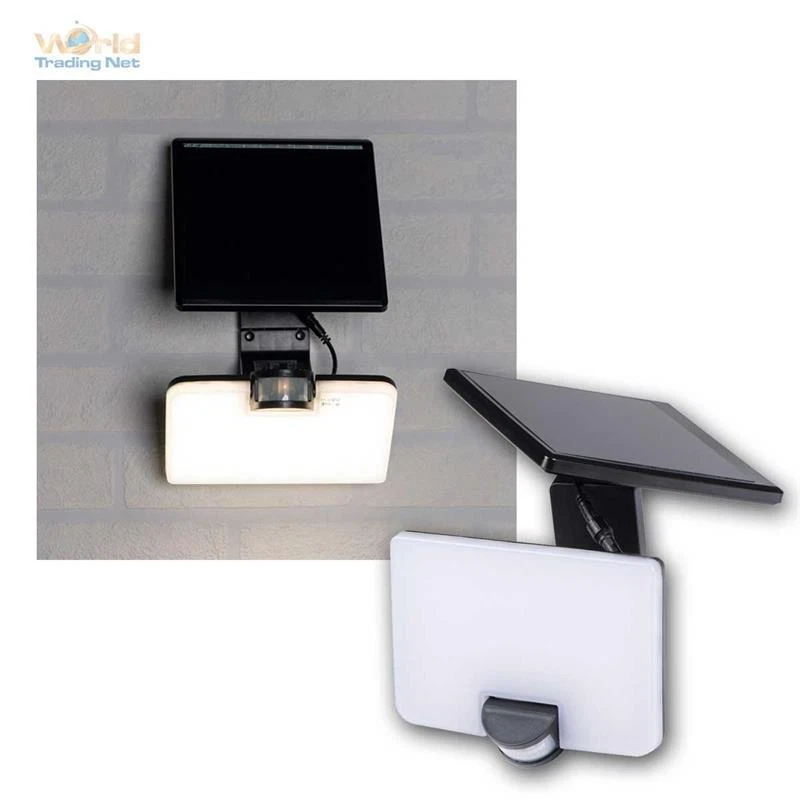 Kanlux LED-Solar-Außenleuchte FL SOLNAR SLR IP54 Bewegungssensor 36605