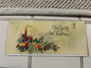 Vintage 1970s Christmas Card Money Holder - Picture 1 of 1