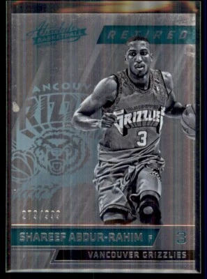 2015-16 Panini Absolute Shareef Abdur-Rahim Vancouver Grizzlies #104 279/999 - Image 1 of 2