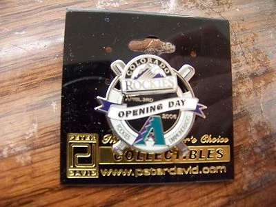 2006 Rockies vs Diamondbacks Opening Day pin slider - Image 1 of 3