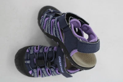 Sandalias Columbia Dream Pairs punta cerrada púrpura azul marino niño pequeño talla 9 Foto 1 de 4