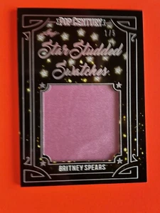 Brittany Spears 2022 Leaf Pop Century "STAR STUDDED SWATCHES" limited number 1/5 - Picture 1 of 6