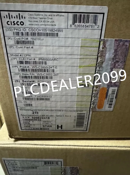 1PC New Cisco WS-C3850-24T-S Cisco Catalyst 3850 24 Port IP In Box Via DHL - Image 1 of 4