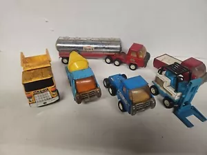 Camion giocattoli Buddy L vintage 7 pezzi e 1 rimorchio e 1 carrello elevatore - Foto 1 di 23