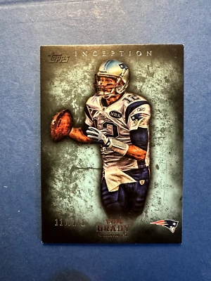 2012 Topps Inception Tom Brady Blue Parallel #/252 New England Patriots SP  - Image 1 of 2